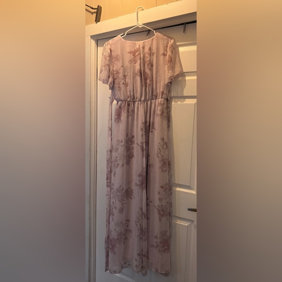Ricarica Dress light purple and mauve floral flowy dress. - Picture 10 of 10